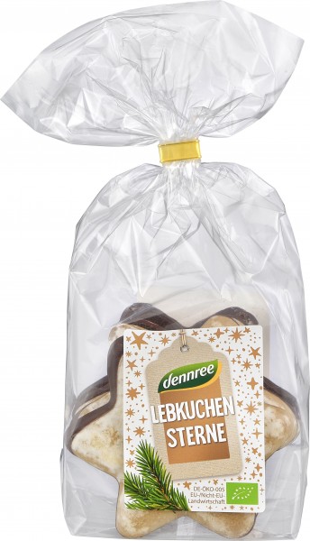 Lebkuchensterne glasiert mit Zartbitterschokolade