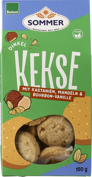 Dinkel Kekse mit Kastan. / Mandeln 150g