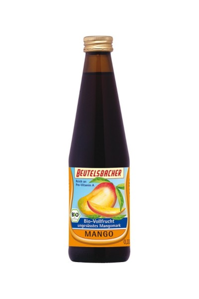 Mango Vollfrucht pur, ungesüsst, Bio 330 ml