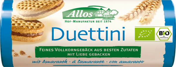 Duettini Dinkel Doppelschokokekse 90 g