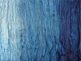Seidentuch blauverlauf ca. 90 x 180 cm
