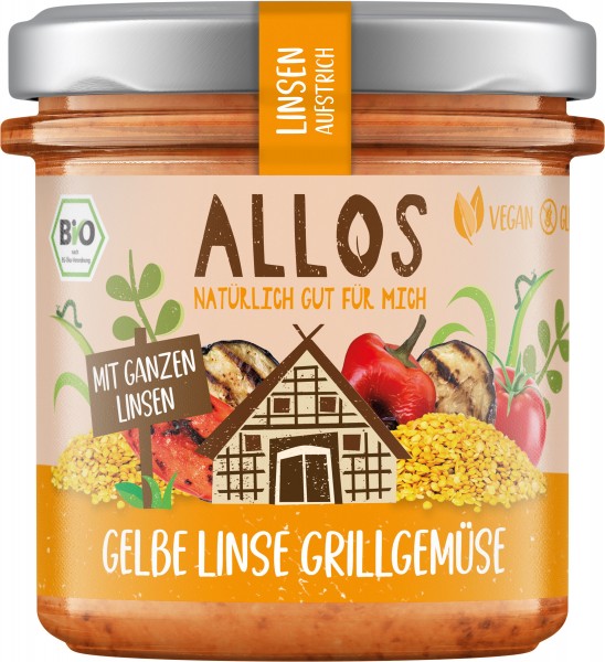 Aufstrich gelbe Linsen Grillgemüse 140g