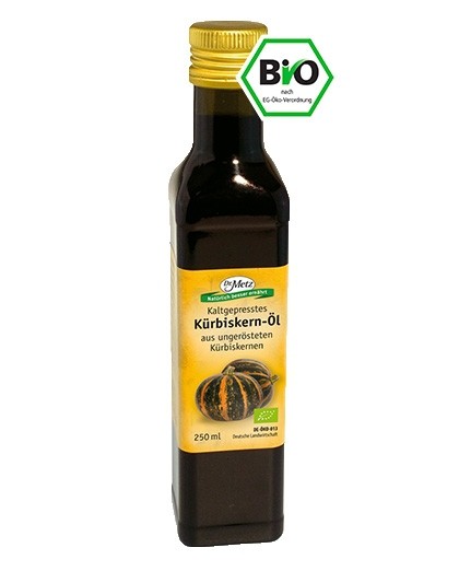 Kürbiskernöl, Bio, von Dr. Metz 250 ml