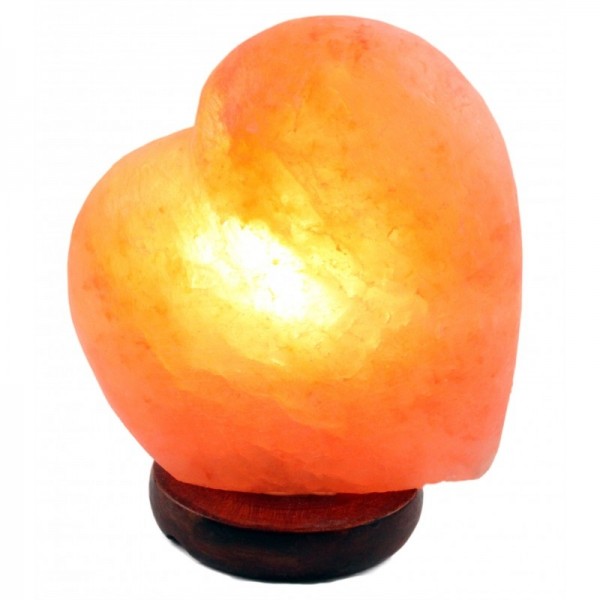 Salzkristall Lampe Herz 15 cm