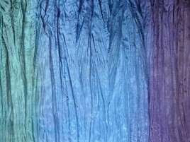 Seidentuch türkis-blau-lila ca. 90 x 180 cm