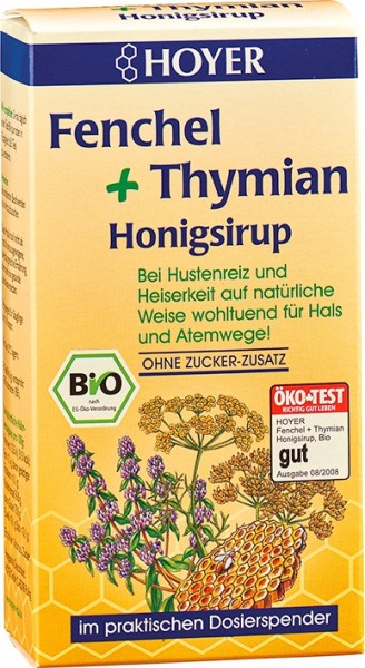 Honigsirup + Fenchel +Thymian Bio 250 g